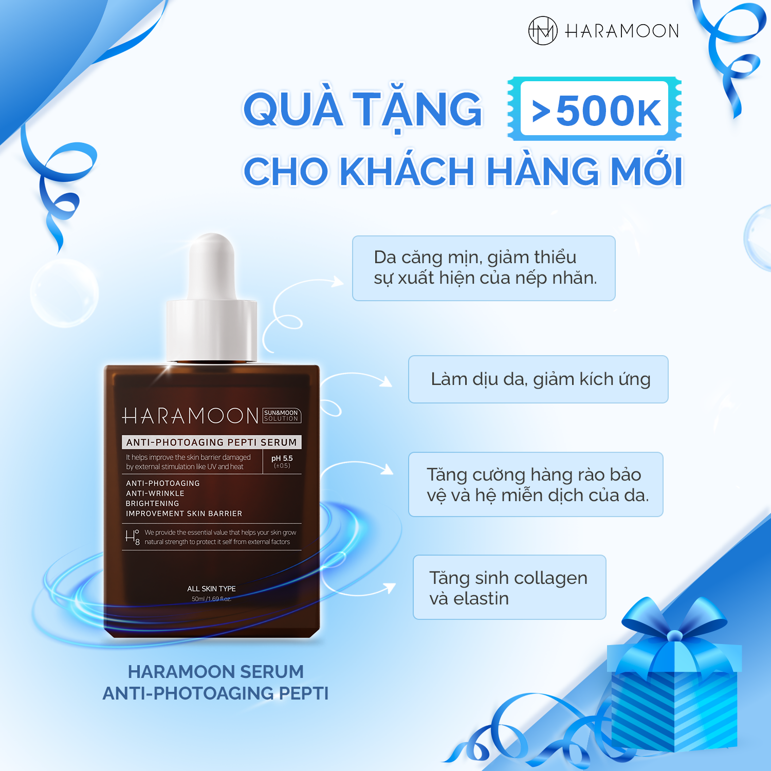 Serum phục hồi da lão hóa chuyên sâu thuần chay Haramoon