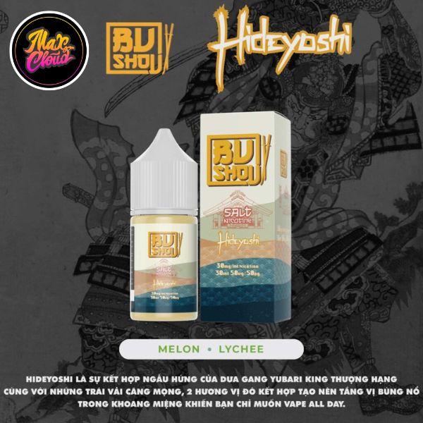  Bushou Saltnic Hideyoshi 30ml - Tinh Dầu Pod Vape Chính Hãng 