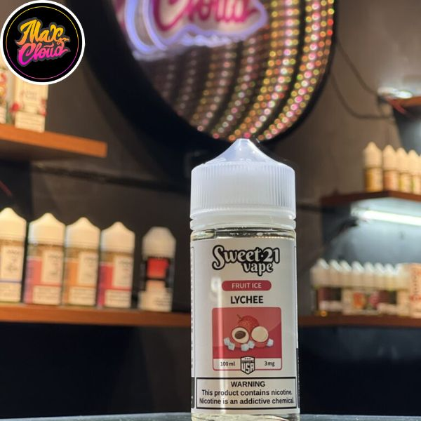  Sweet 21 Vape Freebase Lychee 100ml - Tinh Dầu Pod Vape Chính Hãng 