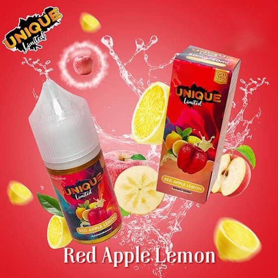  Unique Limited Saltnic Red Apple Lemon 30ml - Tinh Dầu Pod Vape Chính Hãng 