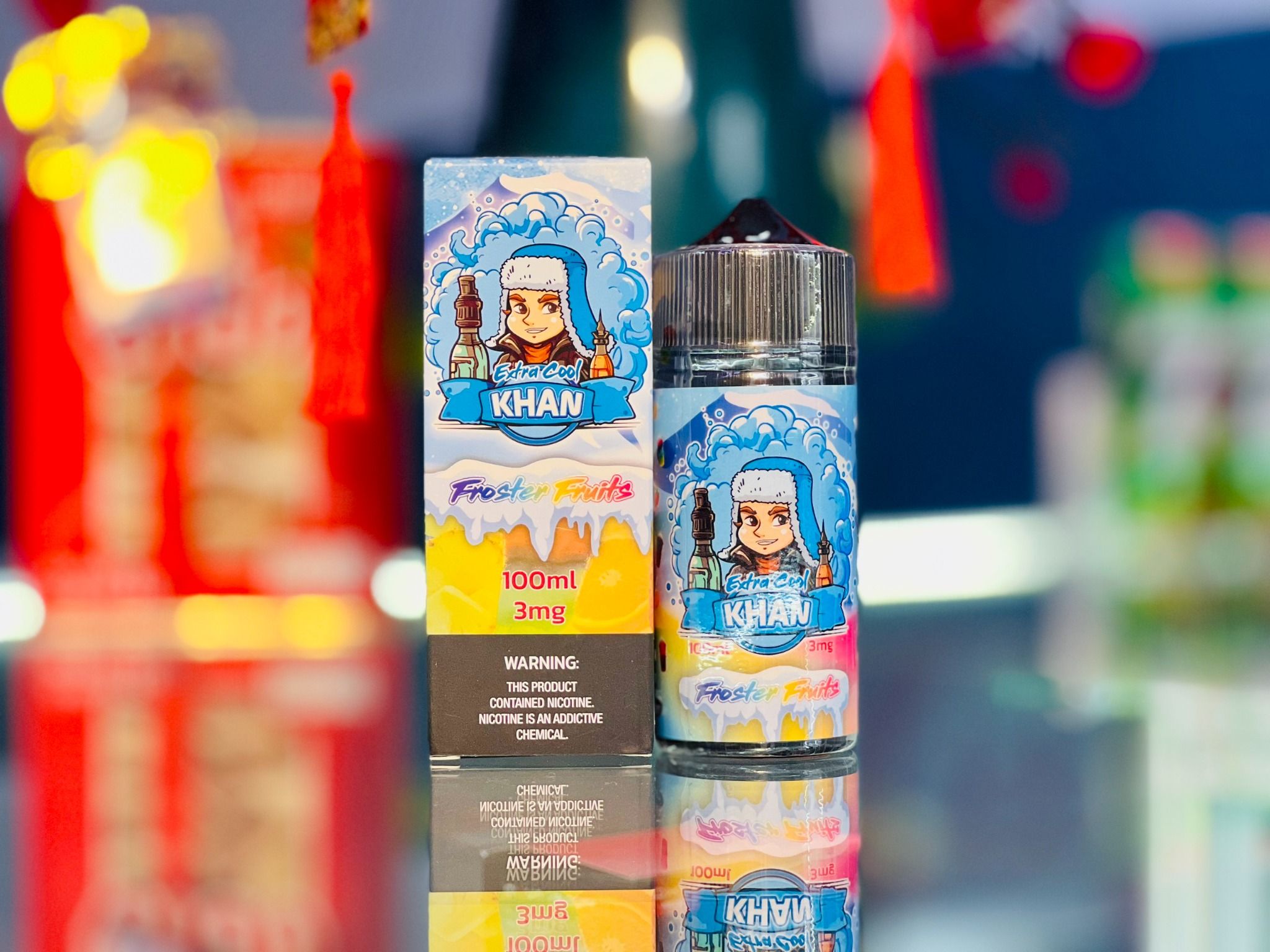  Extra Cool Khan Freebase Froster Fuits 100ml - Tinh Dầu Pod Vape Chính Hãng 