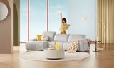 SOFA | Bộ Ghế Sofa bọc da Bò hiệu Kuka Home 8201