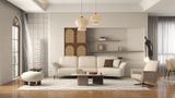 SOFA | Bộ Ghế Sofa bọc da Bò hiệu Kuka Home 9626