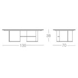 Bàn trà mặt đá KuKa Home 3113TD-A