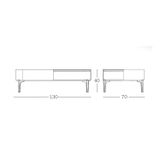 Bàn trà mặt đá KuKa Home 3183TD
