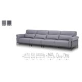 Ghế sofa băng bọc da bò KuKa Home 8181