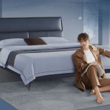 Giường bọc da bò thật KuKa Home B981