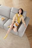 SOFA | Bộ Ghế Sofa bọc da Bò hiệu Kuka Home 8201