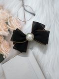 Cặp tóc nơ thời trang công sở, đính đá, có búi lưới SOLMI 32A