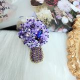 Cài áo chùm hoa đính kết tự thiết kế cao cấp SOLMI 73/ Jewellery Handmade Brooch " A bunch of Flower"