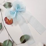 Kẹp tóc cho bé gái nơ ruy băng voan dáng dài SOLMI 142