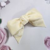 Kẹp tóc nơ nhung kiểu dáng đơn giản thời trang SOLMI 110
