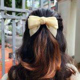Kẹp tóc nơ nhung kiểu dáng đơn giản thời trang SOLMI 110