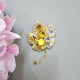 Cài áo đính kết thủ công chiếc lá mùa thu SOLMI 114