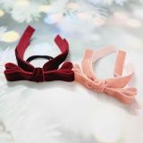Dây cột tóc nơ nhung thời trang SOLMI 134