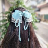 Kẹp tóc nơ tua dài phong cách dịu dàng thời trang SOLMI 138