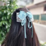 Kẹp tóc nơ tua dài phong cách dịu dàng thời trang SOLMI 138