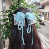 Kẹp tóc nơ tua dài phong cách dịu dàng thời trang SOLMI 138