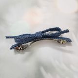 Kẹp tóc mảnh nơ denim nhẹ nhàng thời trang SOLMI 151
