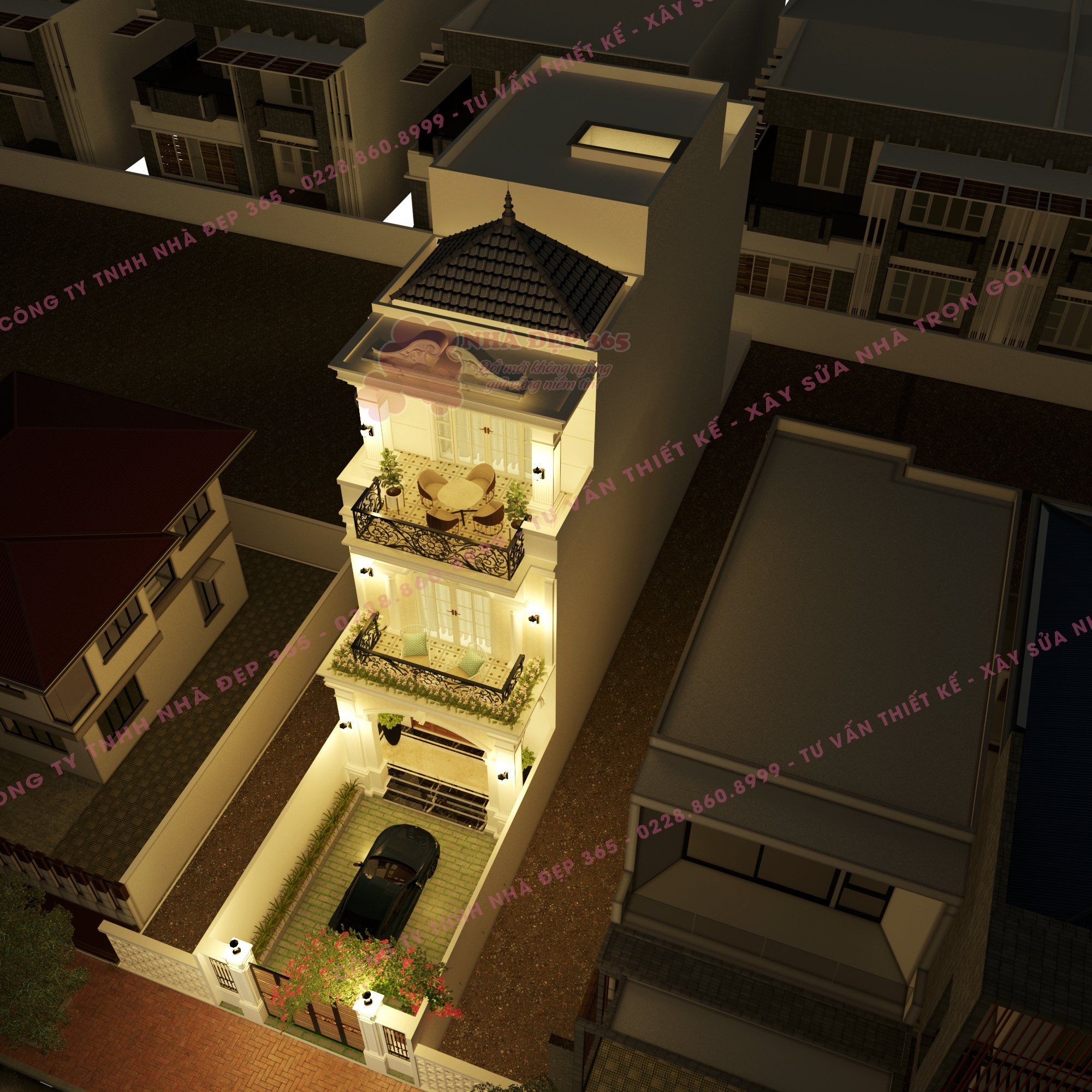 GÓI THIẾT KẾ LUXURY NHÀ PHỐ, NHÀ VƯỜN 1 TẦNG