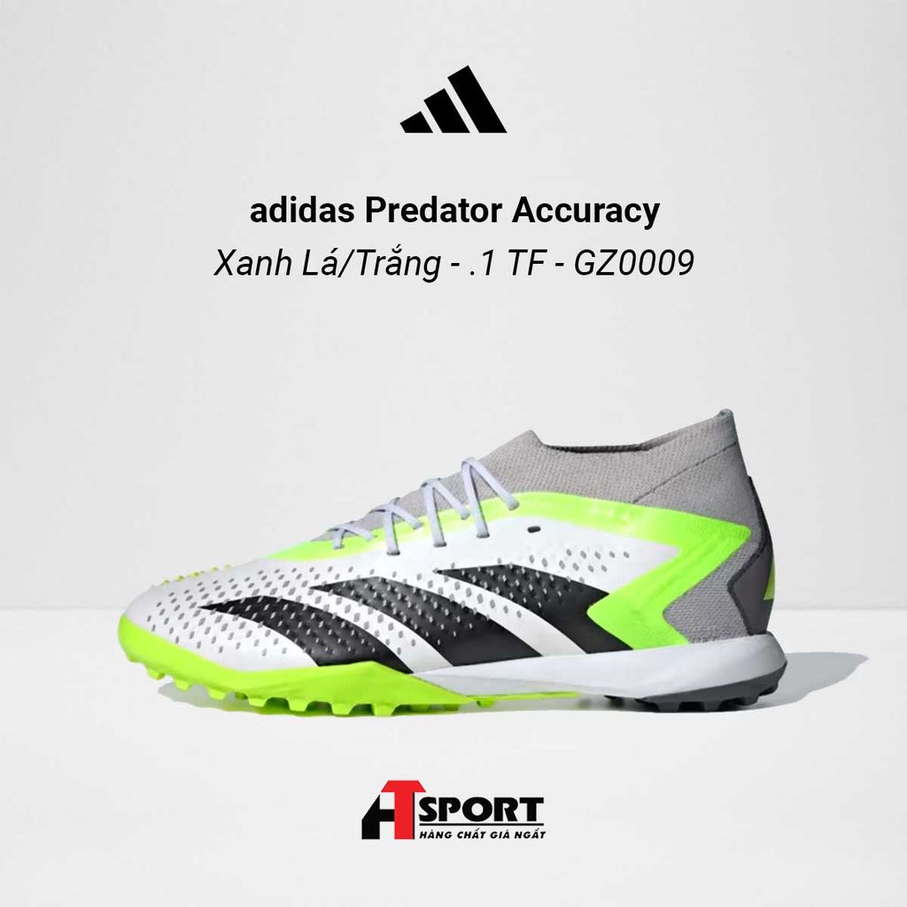  adidas Predator Accuracy Màu Xanh Lá/Trắng .1 TF - GZ0009 