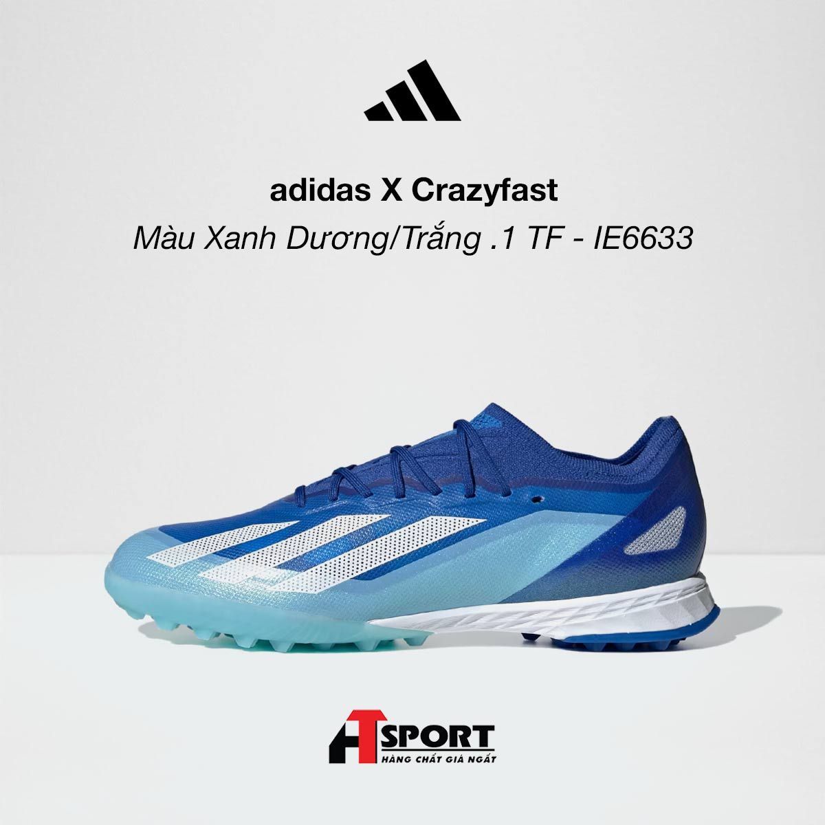  adidas X Crazyfast.1 TF - Màu Xanh Dương/Trắng - IE6633 
