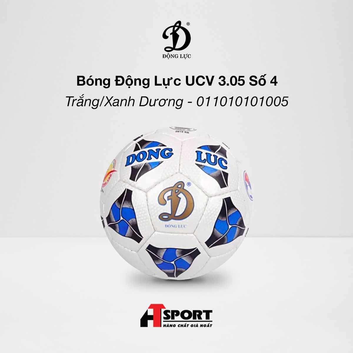  Bóng Động Lực UCV 3.05 Số 4 - Trắng/Xanh Dương - 011010101005 