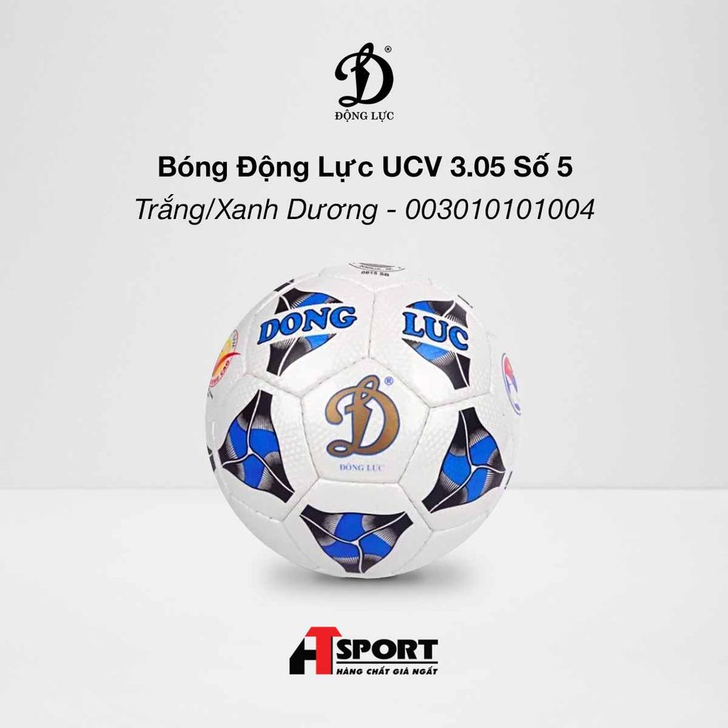  Bóng Động Lực UCV 3.05 Số 5 - Trắng/Xanh Dương - 003010101004 