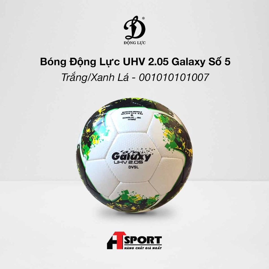  Bóng Động Lực UHV 2.05 Galaxy Số 5 - Trắng/Xanh Lá - 001010101007 