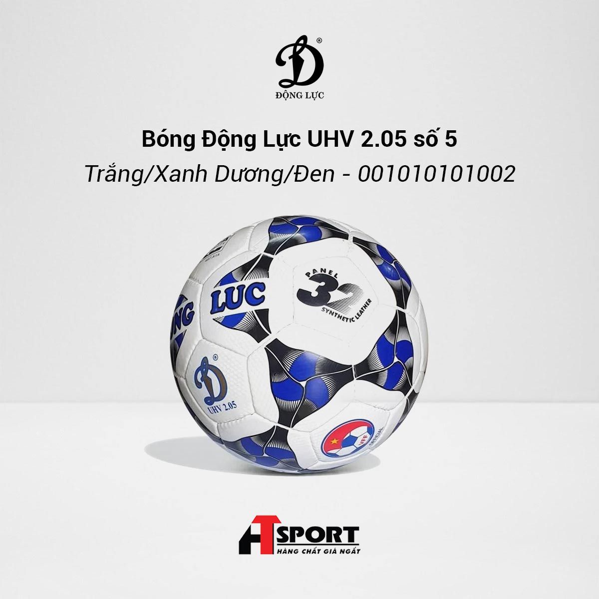  Bóng Động Lực UHV 2.05 số 5 - Trắng/Xanh Dương/Đen - 001010101002 