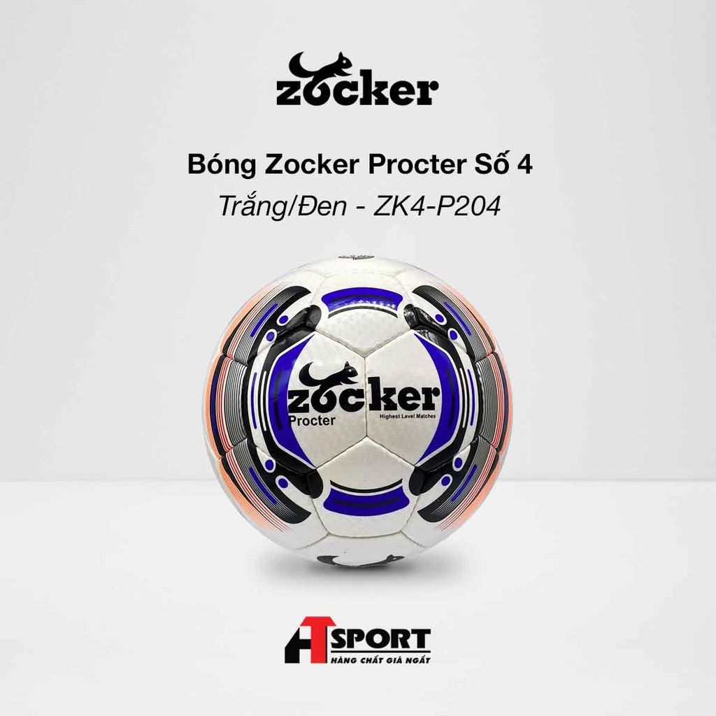  Bóng Zocker Procter Số 4 - Trắng/Đen - ZK4-P204 