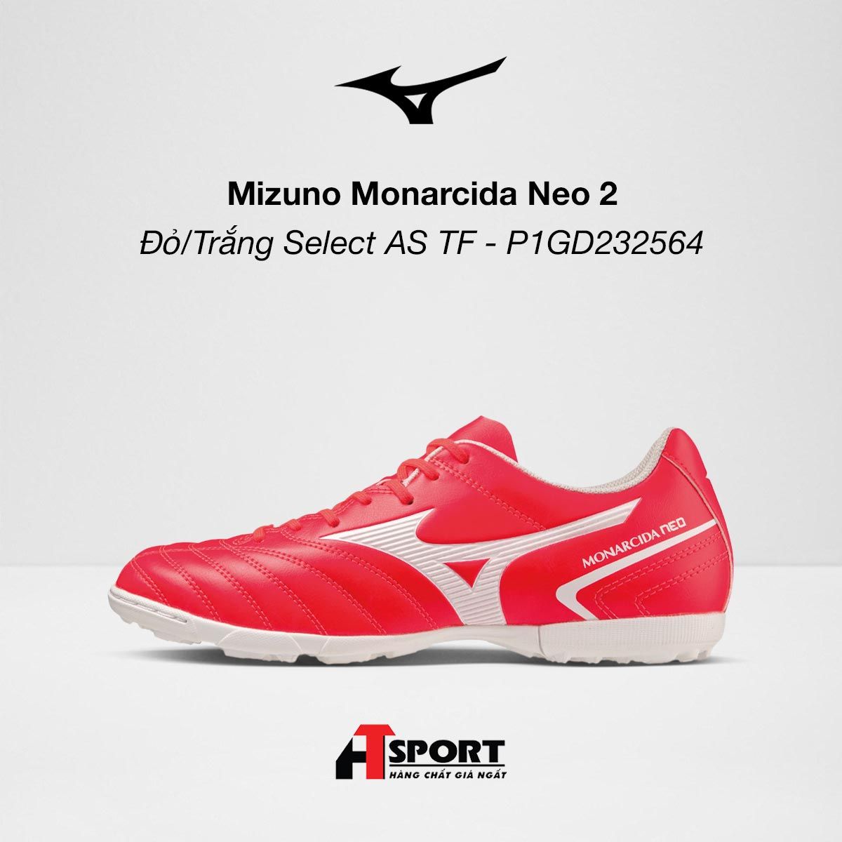  Mizuno Monarcida Neo 2 - Đỏ/Trắng Select AS TF - P1GD232564 