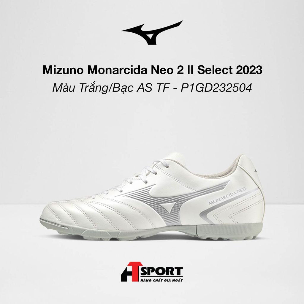 Mizuno Monarcida Neo II Select Màu Trắng/Bạc AS TF 2023 - P1GD232504