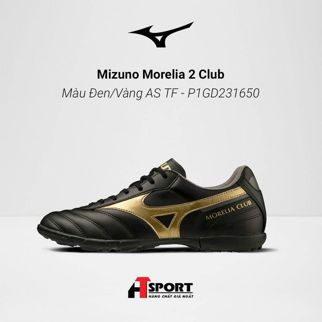 Mizuno Morelia 2 Club - Màu Đen/Vàng AS TF - P1GD231650
