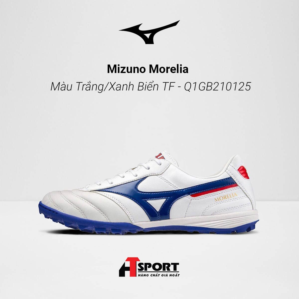 Mizuno Morelia Màu Trắng/Xanh Biển TF - Q1GB210125
