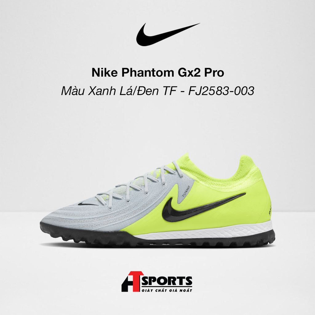 Nike Phantom GX2 Pro - Màu Xanh Lá/Đen TF - FJ2583-003