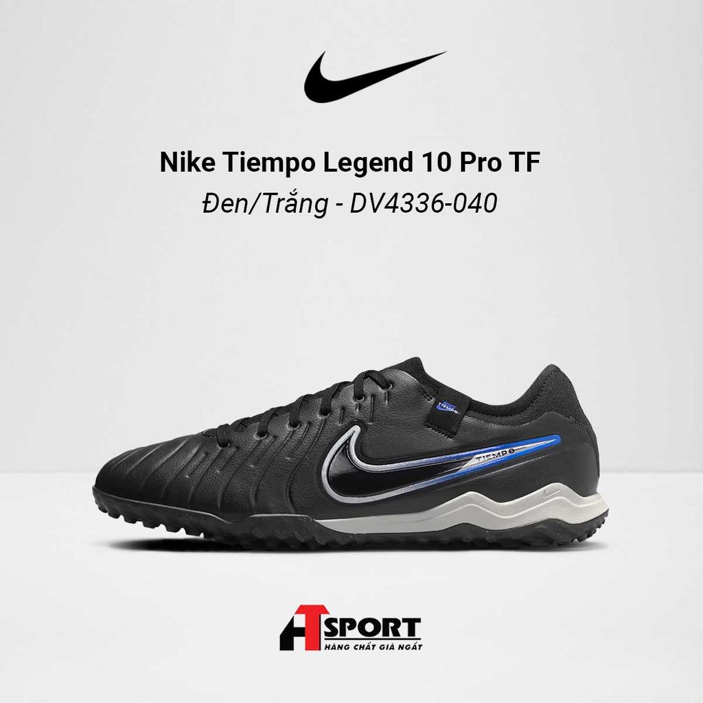  Nike Tiempo Legend 10 Đen/Trắng Pro TF - DV4336-040 