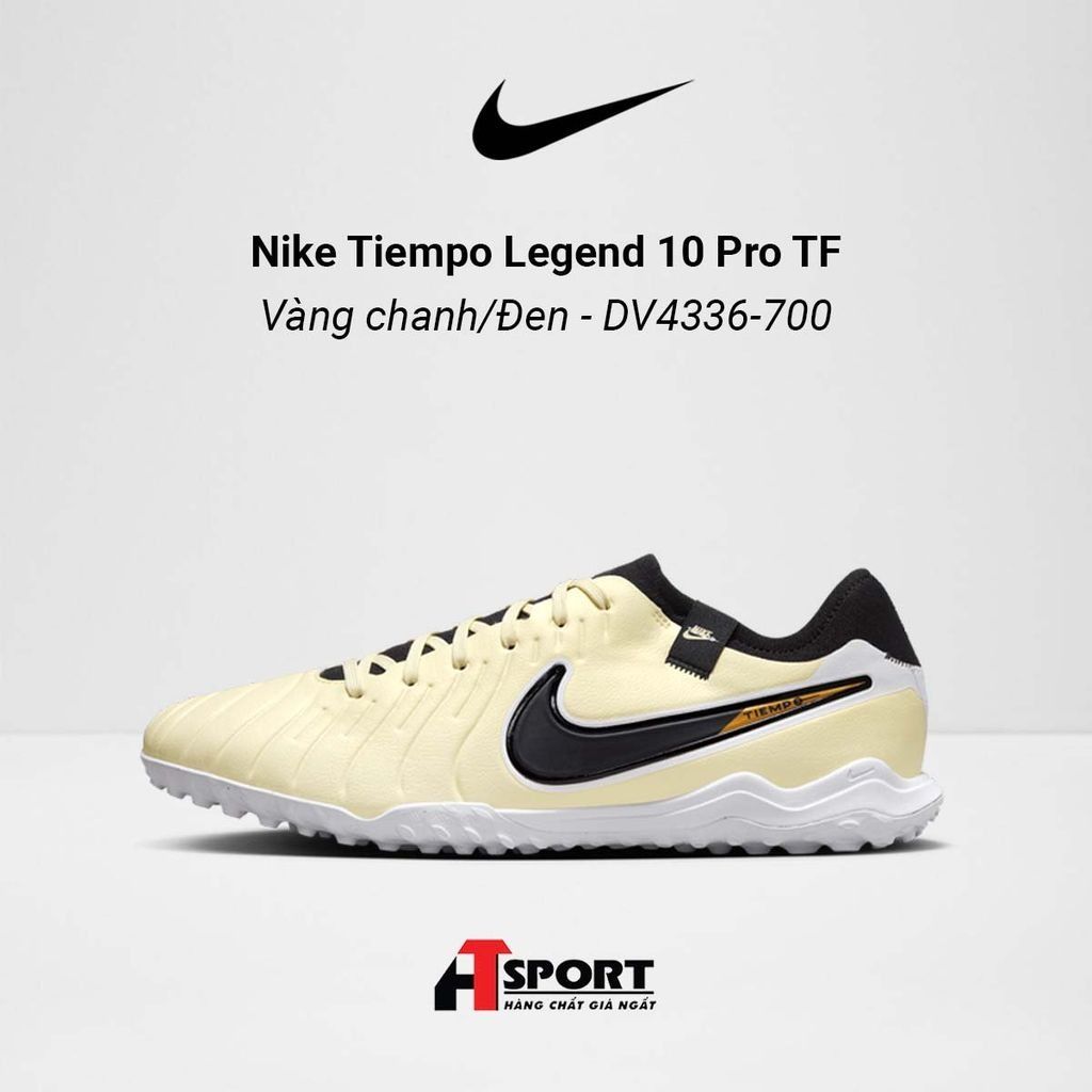 Nike Tiempo Legend 10 Vàng Chanh/Đen Pro TF - DV4336-700
