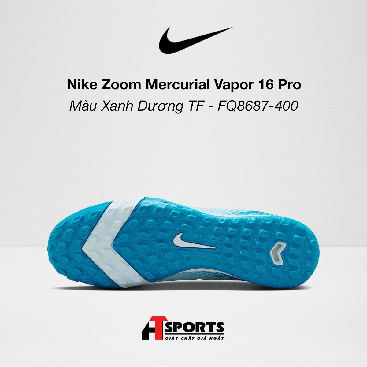 Nike Zoom Mercurial Vapor 16 Pro Màu Xanh Dương TF - FQ8687-400