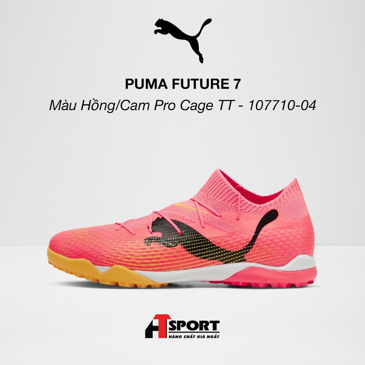 PUMA FUTURE 7 - Màu Hồng/Cam Pro Cage TT - 107710-04