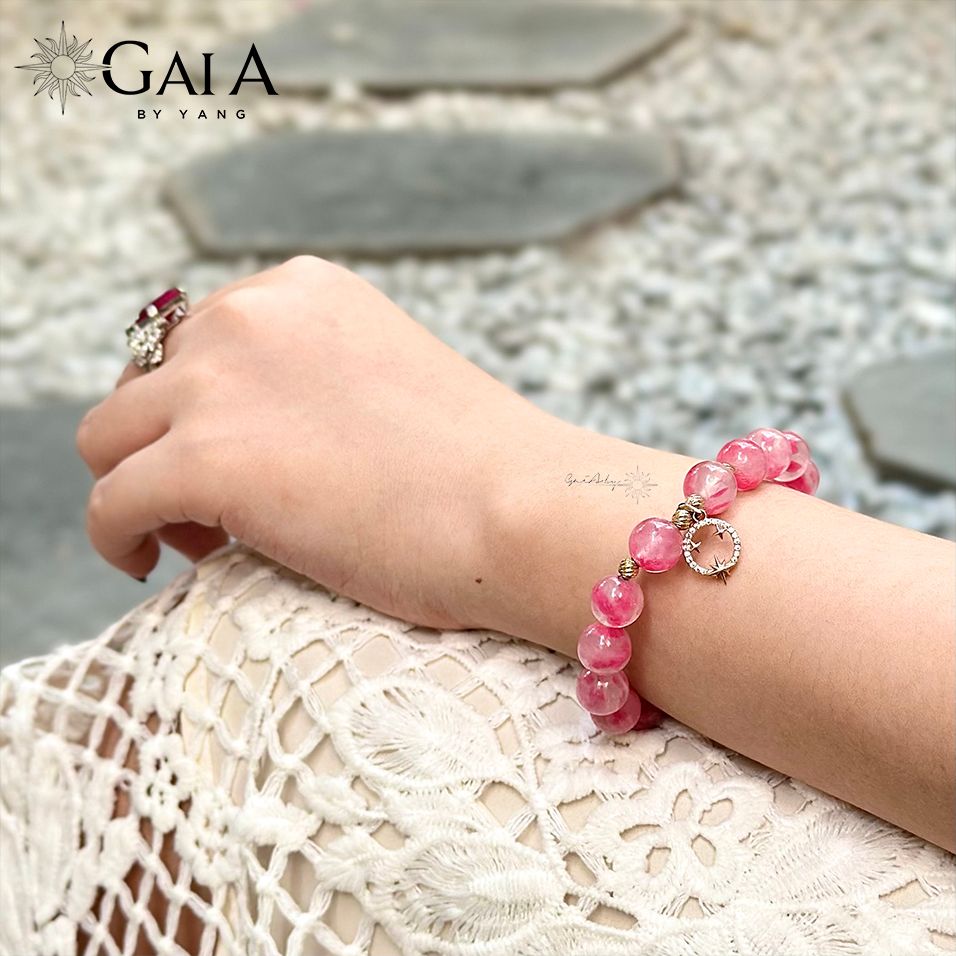 Vòng khuyết mệnh Hỏa - Đá Tường Vy