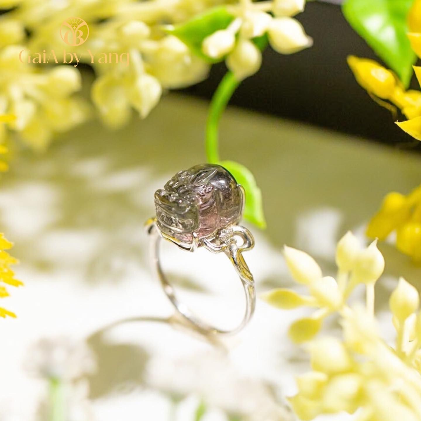 Nhẫn vàng Tourmaline 10K