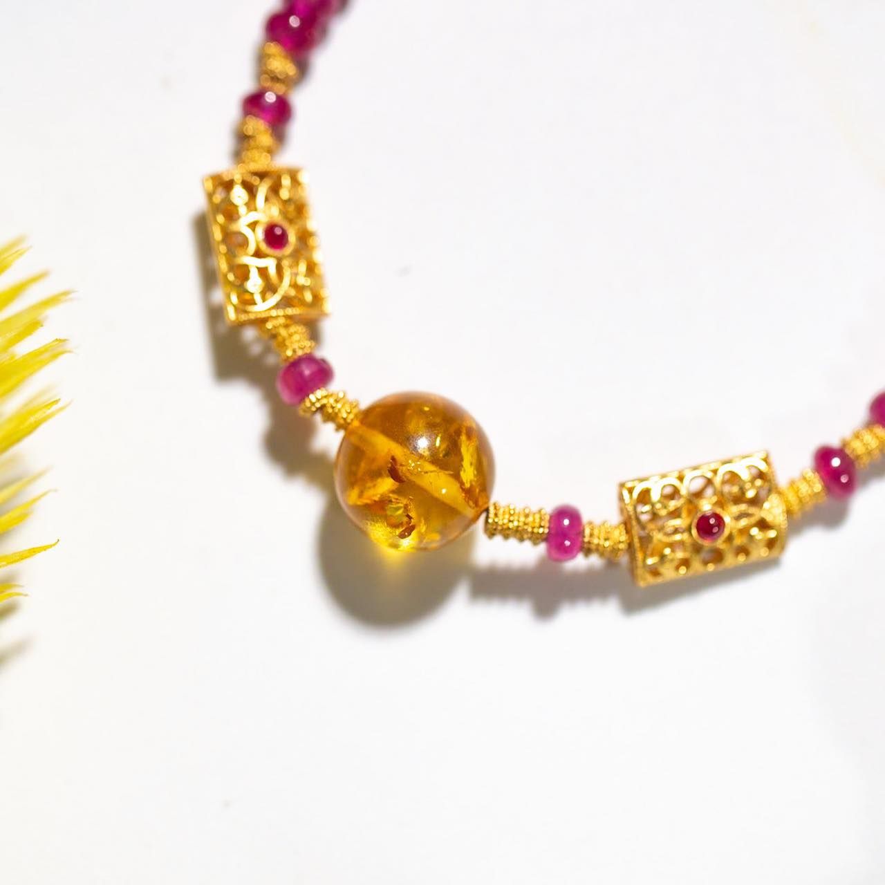 Vòng Ruby phối charm