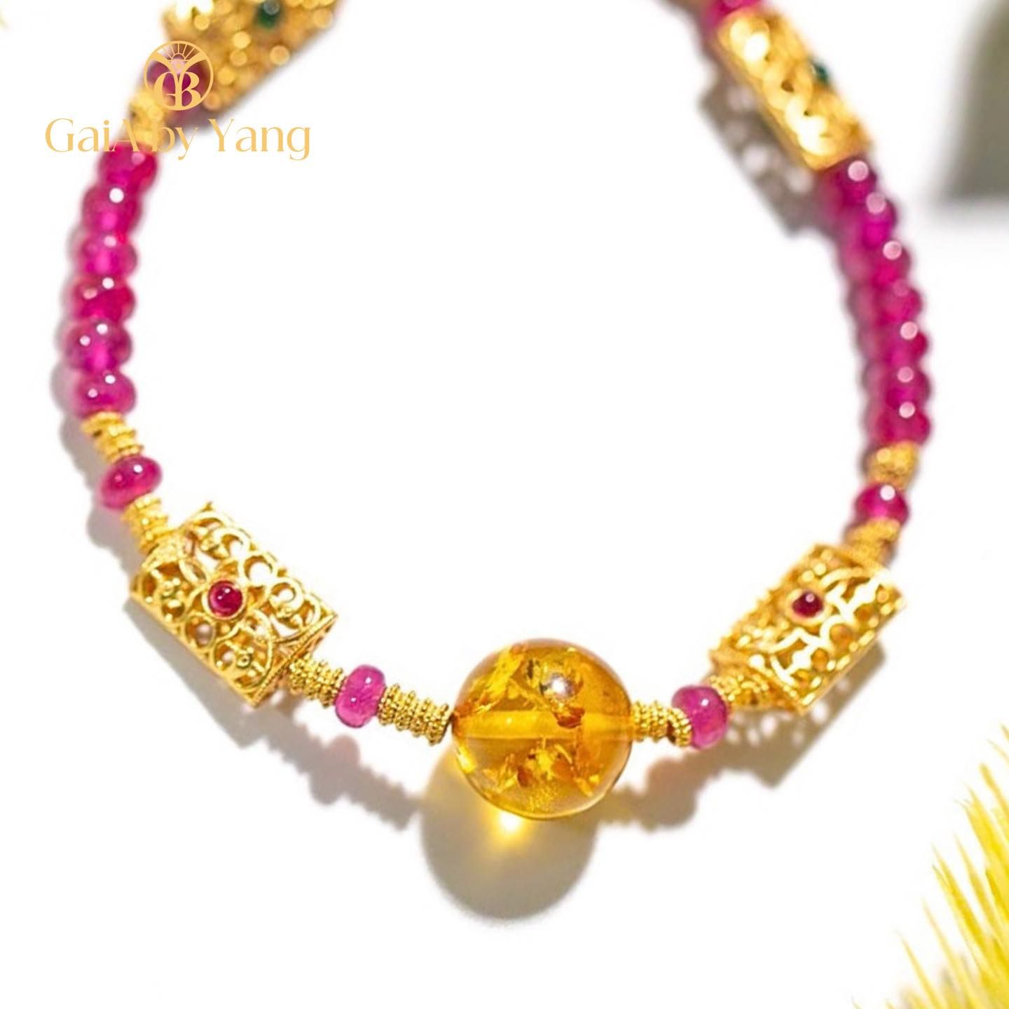 Vòng Ruby phối charm