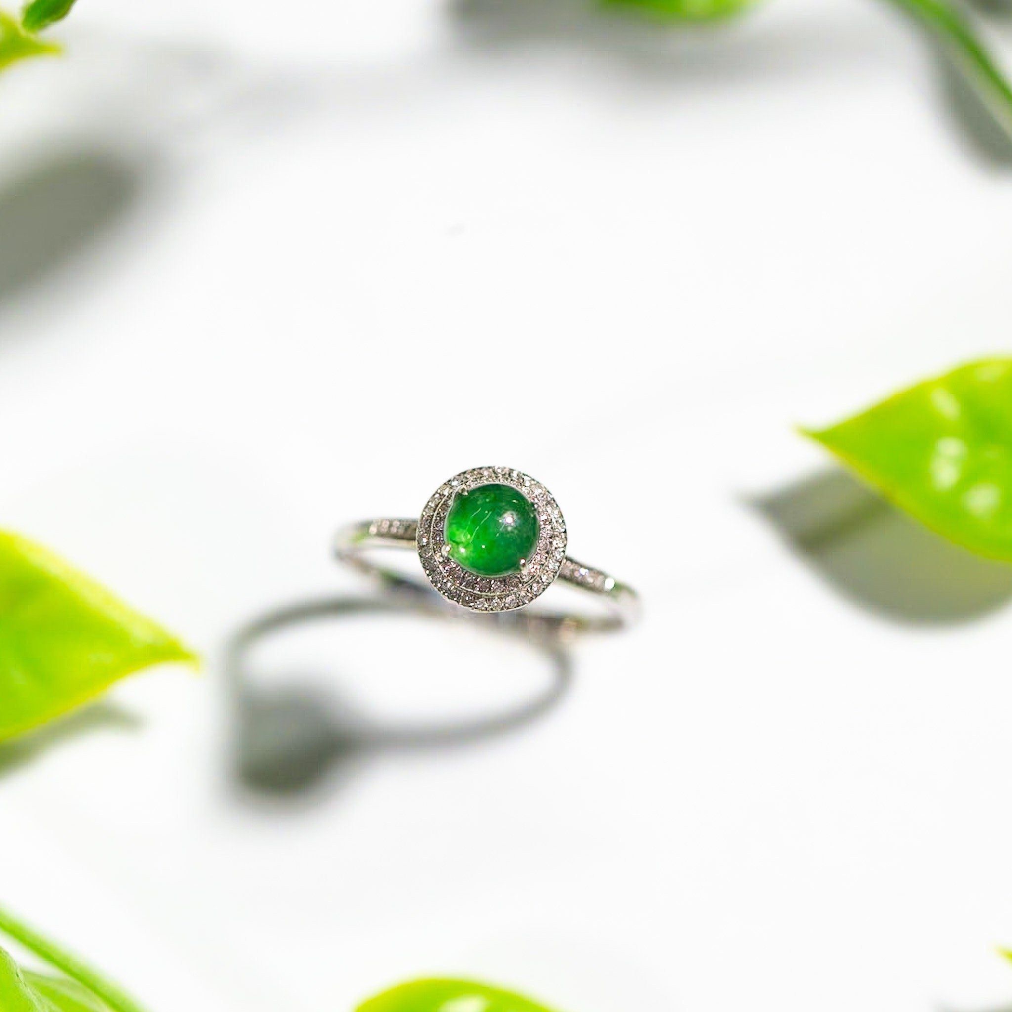 Nhẫn Vàng Phỉ Thúy 18K