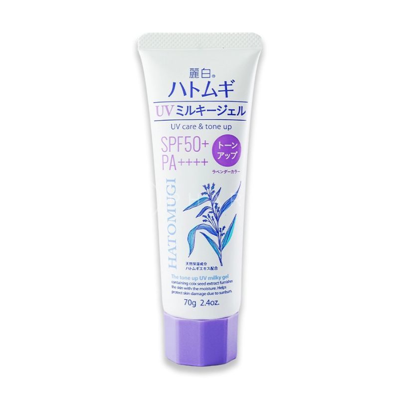 Kem Chống Nắng Hatomugi Tone Up Uv Milky Gel Spf 50+/Pa++++ - 70Gr