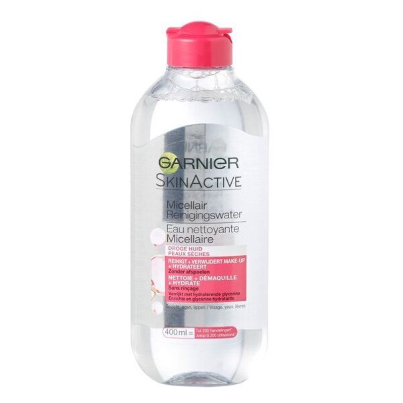 Nước Tẩy Trang Garnier Micellair Reinigingswater Dành Cho Da Khô (Nắp Hồng Đậm) 400ml