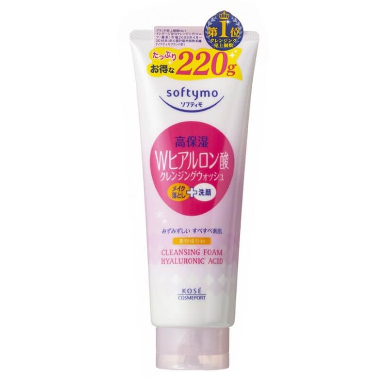 Sữa Rửa Mặt & Tẩy Trang Kosé Softymo Cleansing Foam Hyaluronic Acid