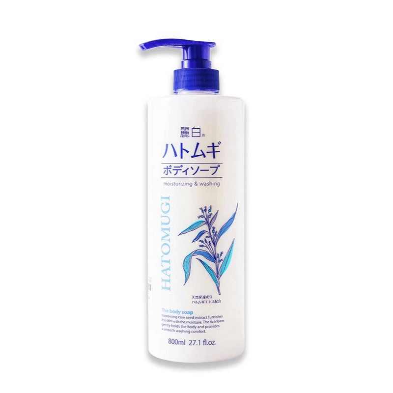 Sữa Tắm Ý Dĩ Hatomugi Nhật Bản 800 ML Hỗ Trợ Dưỡng Ẩm, Làm Trắng Da