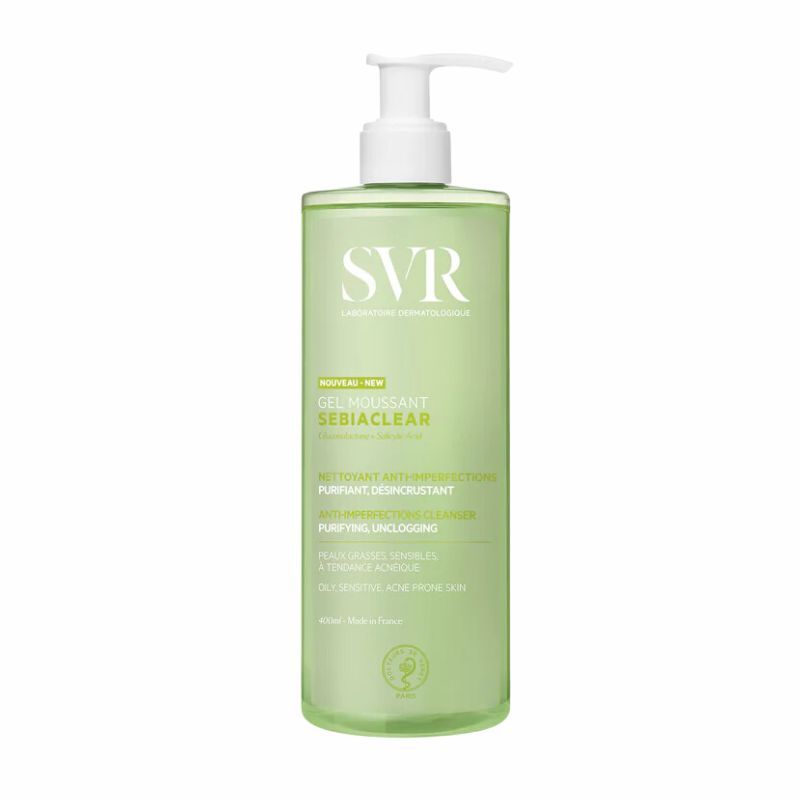 Gel Rửa Mặt SVR Cho Da Dầu Mụn Gel Moussant Sebiaclear 400ml